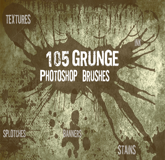 grunge photoshop brushes