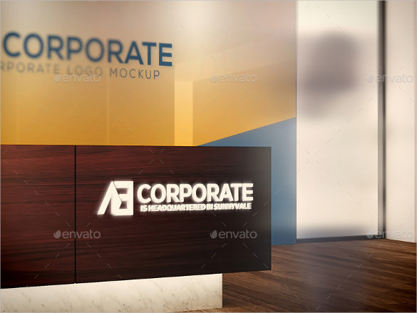 corporate logo mockups eps vector download