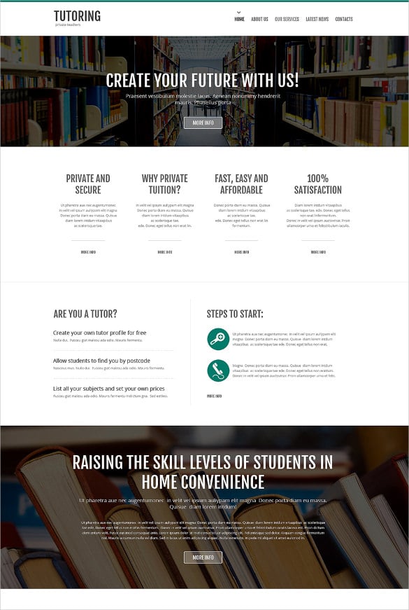 14+ Online Library Website Templates & Themes Free & Premium Free