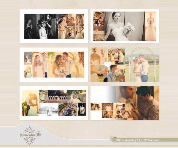 white wedding album