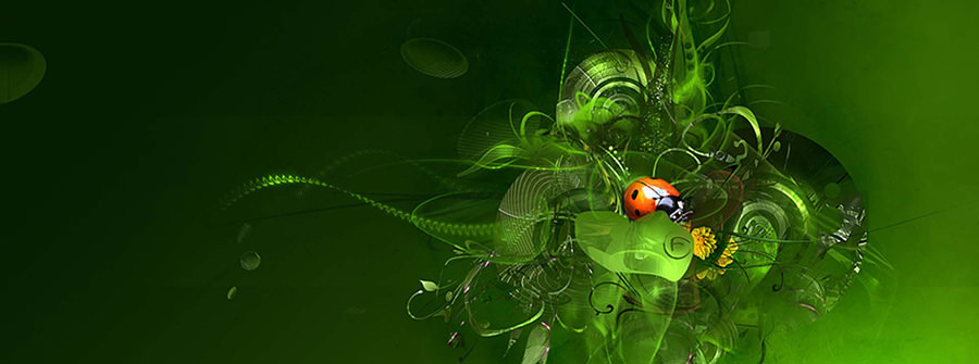 green background 3d