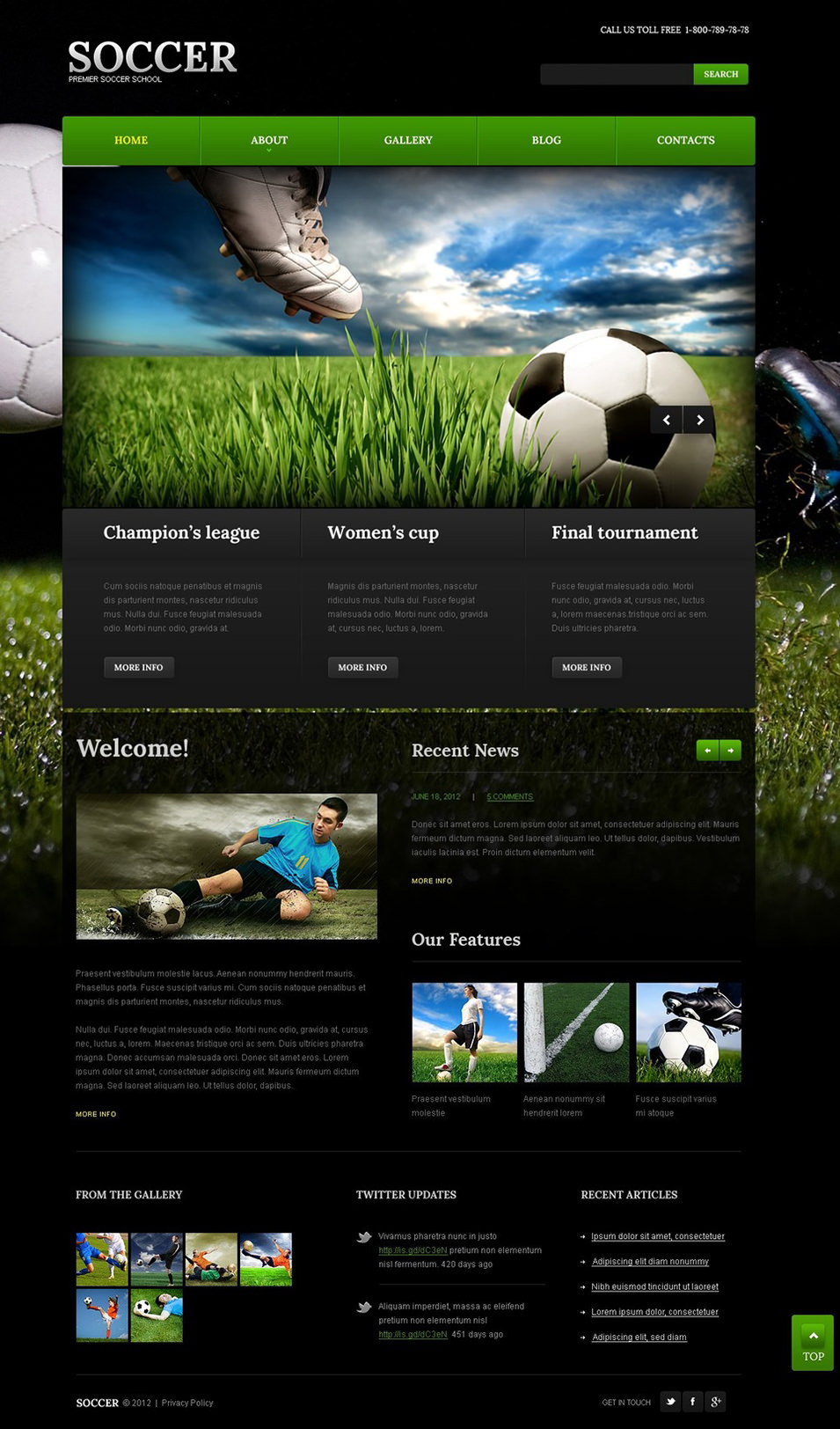 22+ Soccer Club Website Themes & Templates Free & Premium Templates