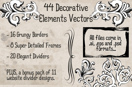 decorative vector elements pack