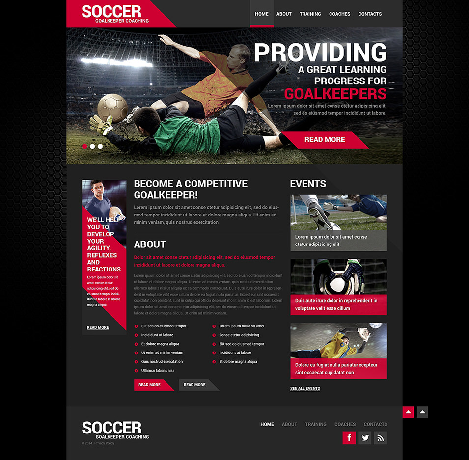 soccer website template