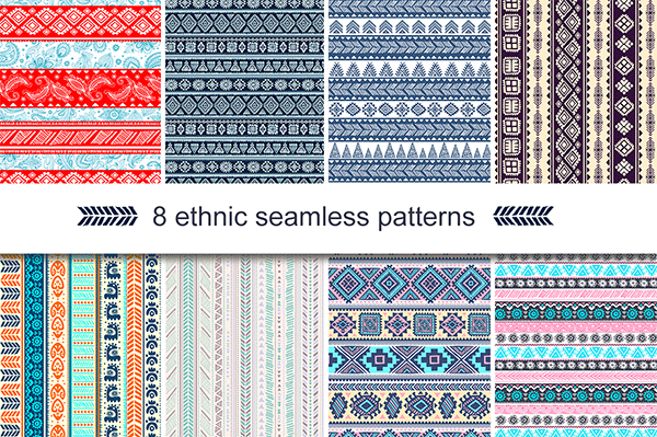 8-unique-ethnic-seamless-patterns