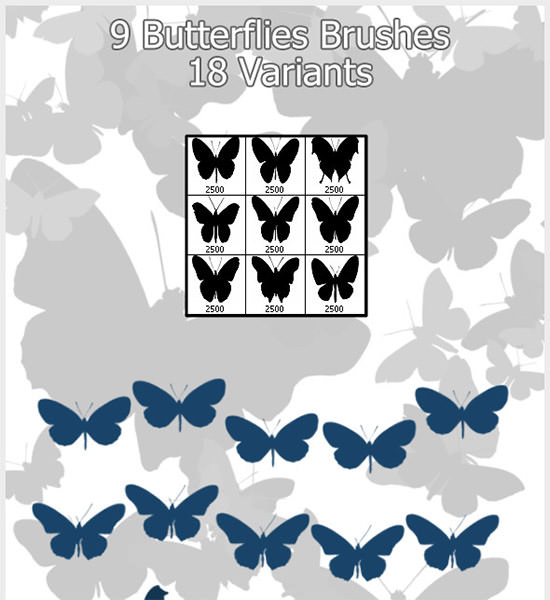 50+ Best Downloadable Realistic Butterfly Brushes Collection