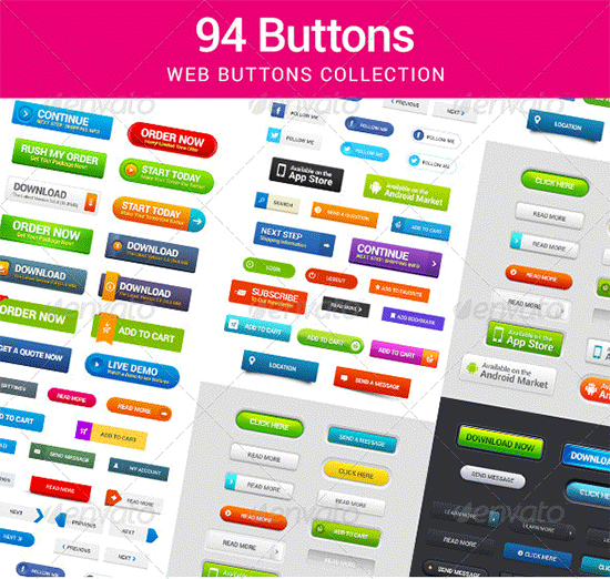 94 web buttons