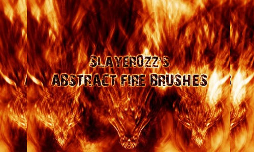 abstract fire brushes