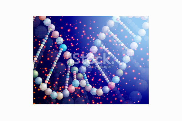 abstract helical dna illustration