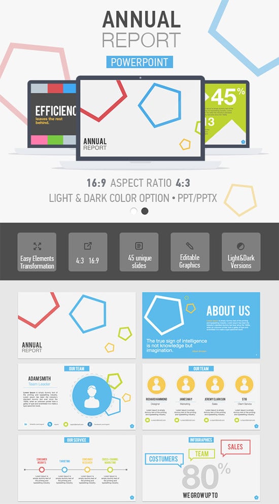 annual report powerpoint template