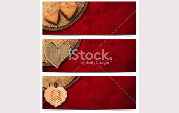 banners-with-wooden-hearts
