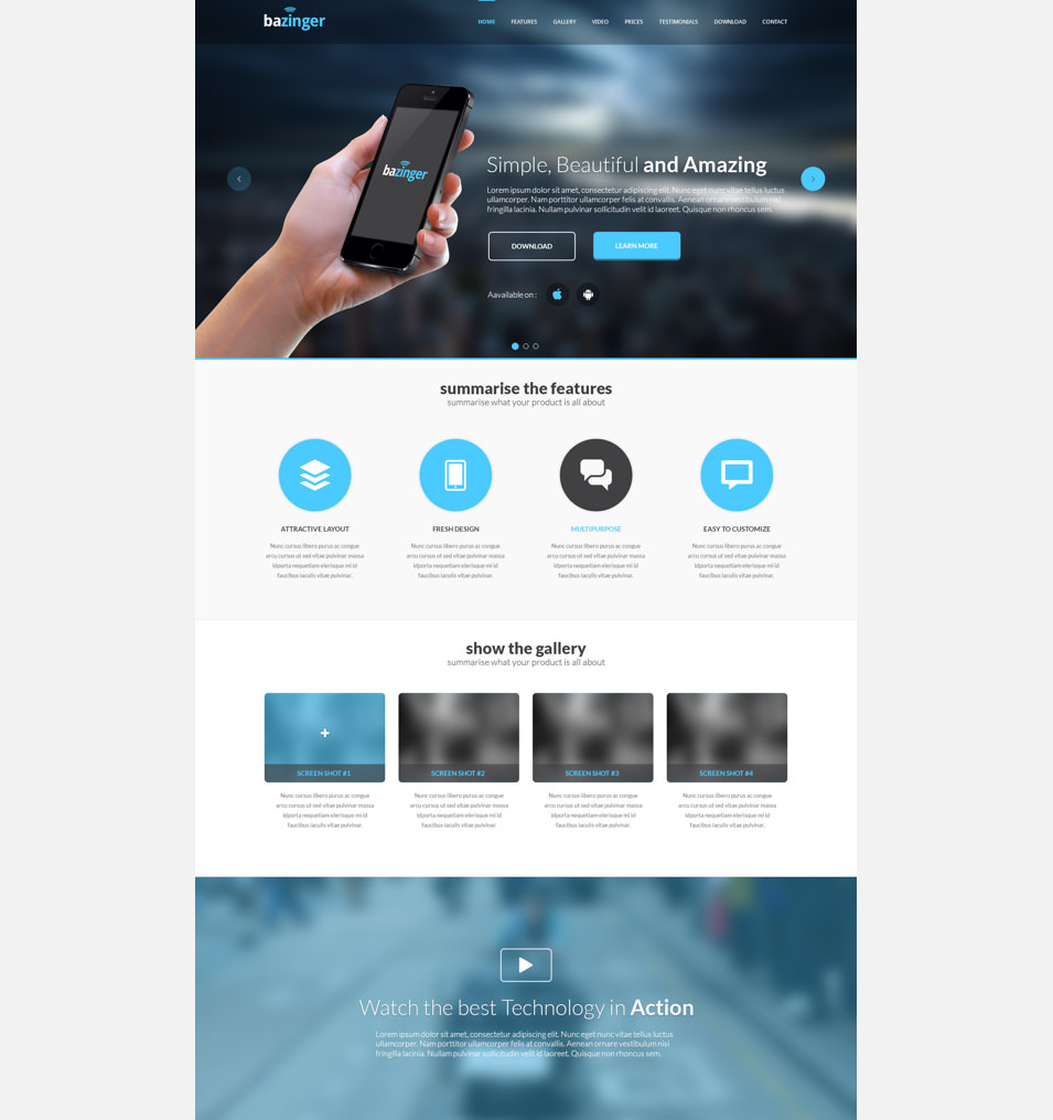 Landing Page Template – 87+ Free PSD Format Download