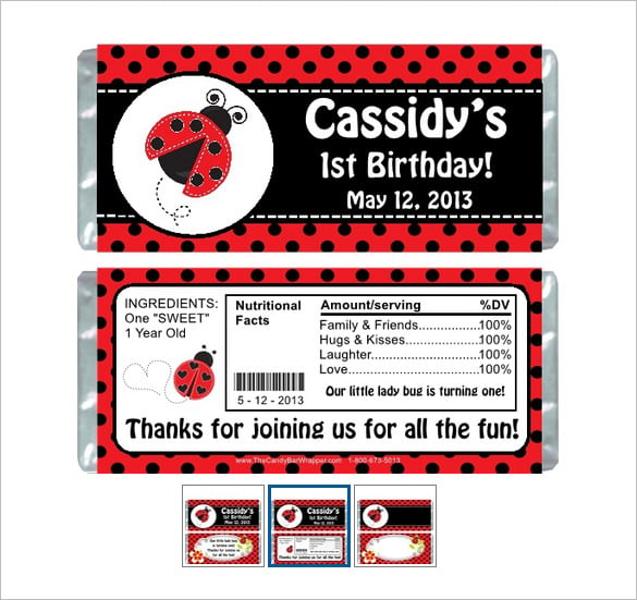 candy bar wrapper template publisher