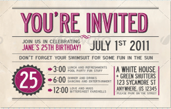 Birthday Invitation Template - 76+ Free PSD Format Download | Free