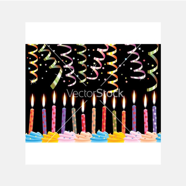 birthday candles vector