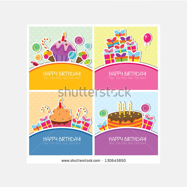 birthday cards set
