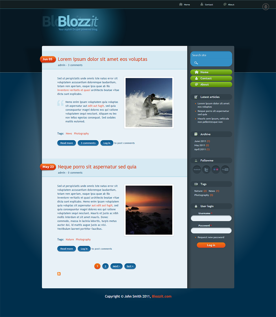 Premium Drupal Templates 70 best premium drupal templates themes free