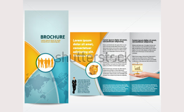 blue brochure template