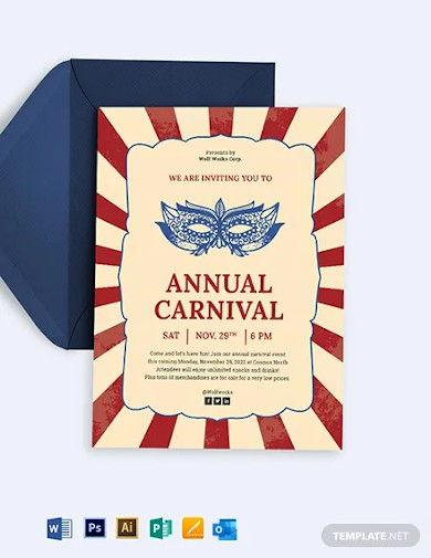 carnival invitation template