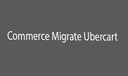 commerce migrate ubercart