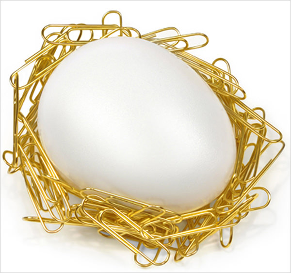 desk egg paper clip holder