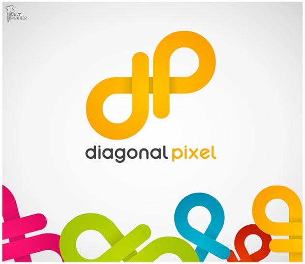 diagonal poxel logo