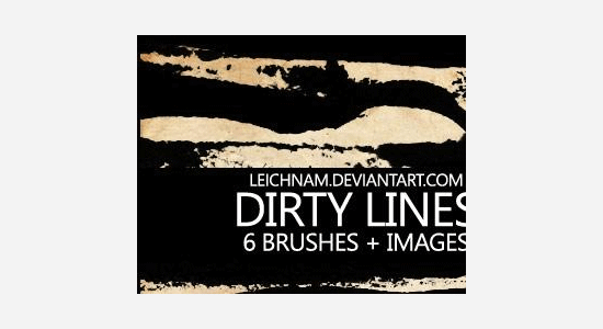 dirty lines brushes