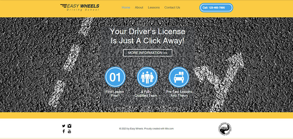 15+ Best Driving School Website Templates | Free &amp; Premium ...