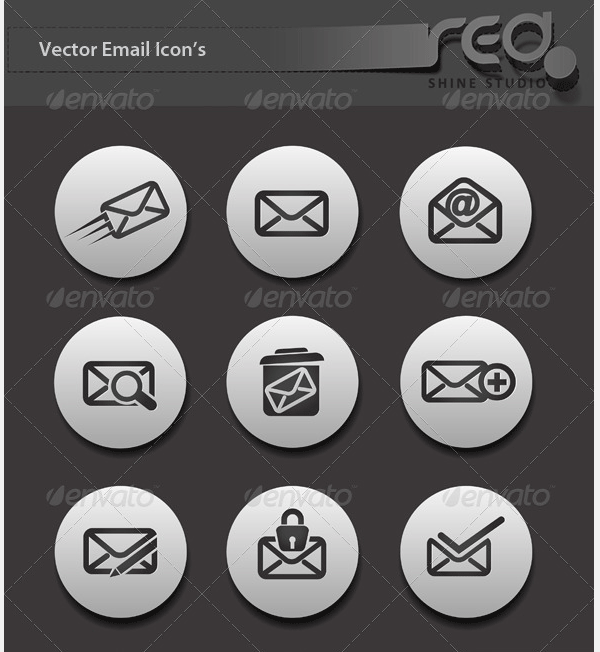 email icon vector pack