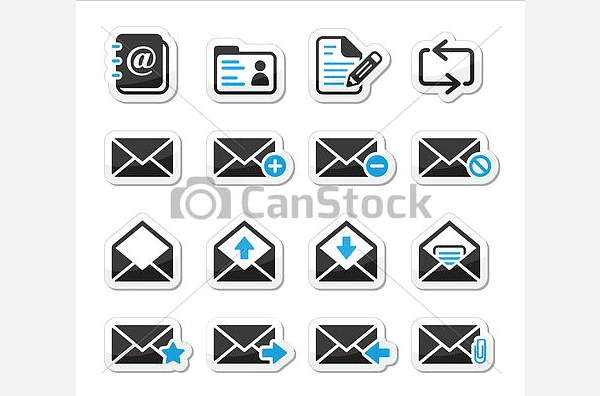 email-mailbox-vector-icons-set1