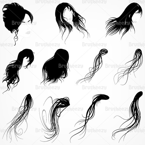 female hair brushes pack