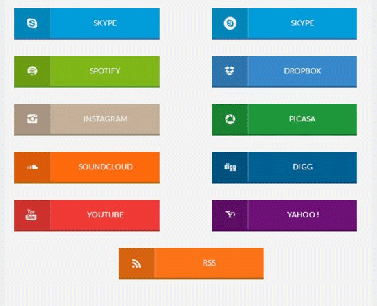 114 Flat Design Buttons, Elements & UI Kits for Graphic Designers ...