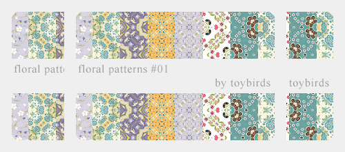 floral patterns