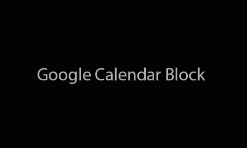 google calendar block