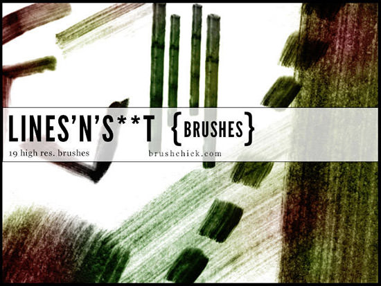 grunge line brushes