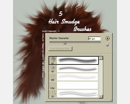 hair smudge brushes