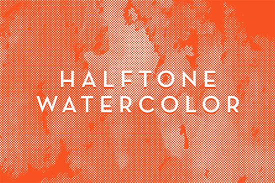halftone watercolor brushes