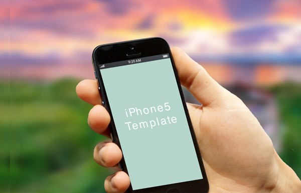 hand-with-iphone5-template