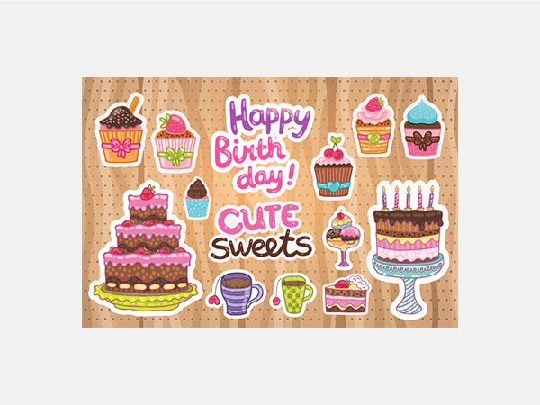 happy birthday cute sweets