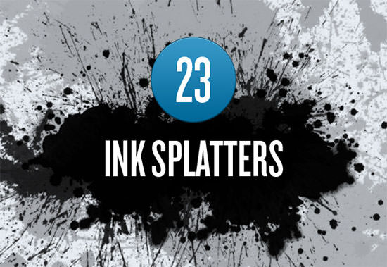 ink splatter photoshop brushes