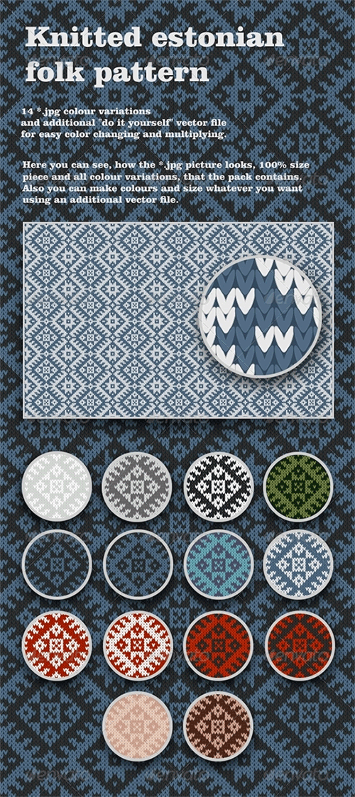 knitted folk pattern