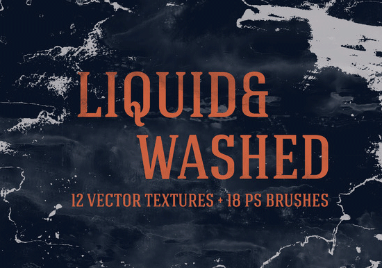 liquid and washed textures