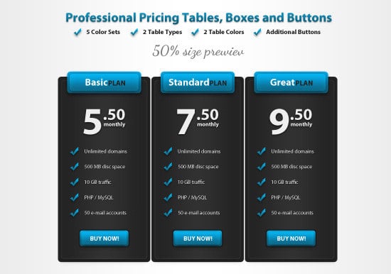 professional pricing plans