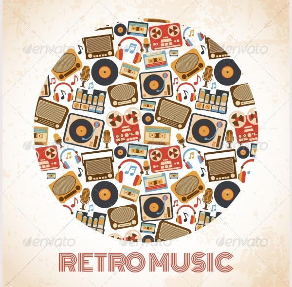 retro music poster
