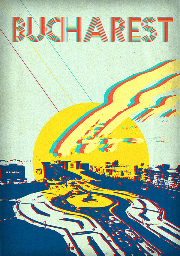 retro travel posters