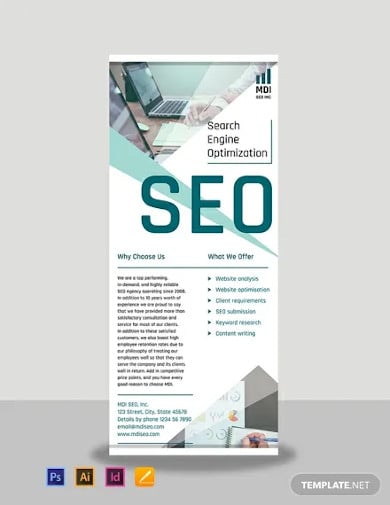 seo rollup banner template