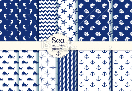sea seamless patterns