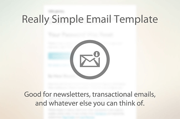 simple email newsletter template