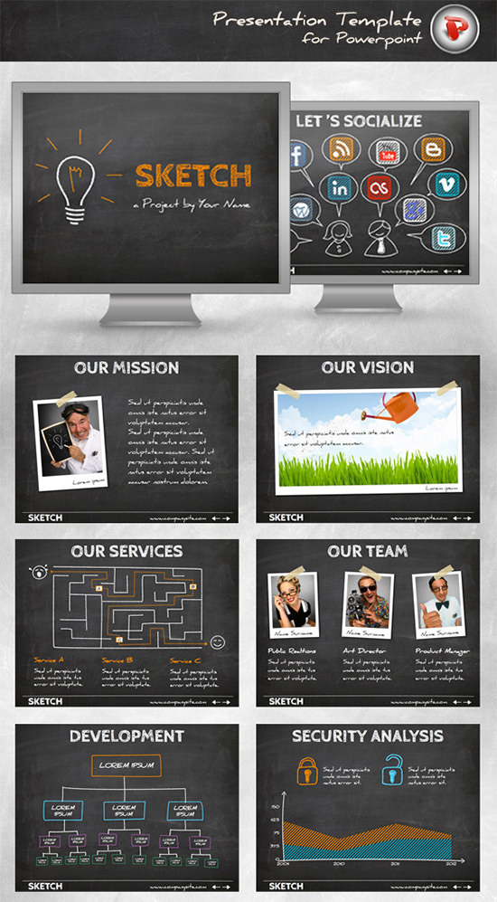 Sketch Powerpoint Template Free Download