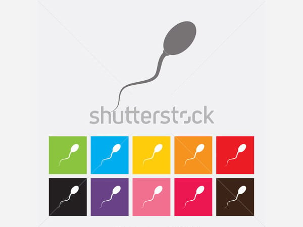 sperm icon vector